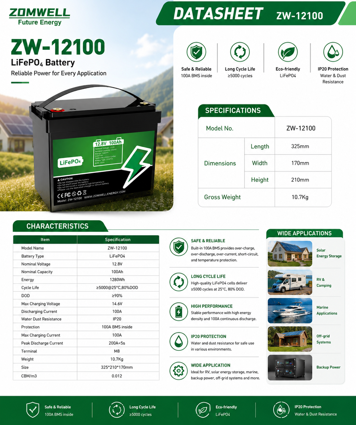 ZOMWELL Residential Energy Storage System